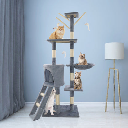 140cm Multi-Level Cat Tree Tower