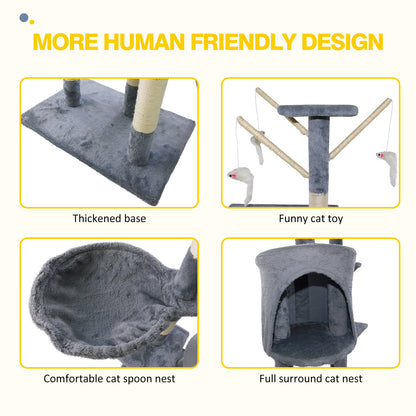 140cm Multi-Level Cat Tree Tower