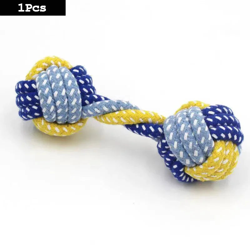 Dog Toys Carrot Knot Rope Ball Cotton Rope