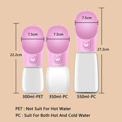 Pet Portable Water Bottle for Small/Large Dogs