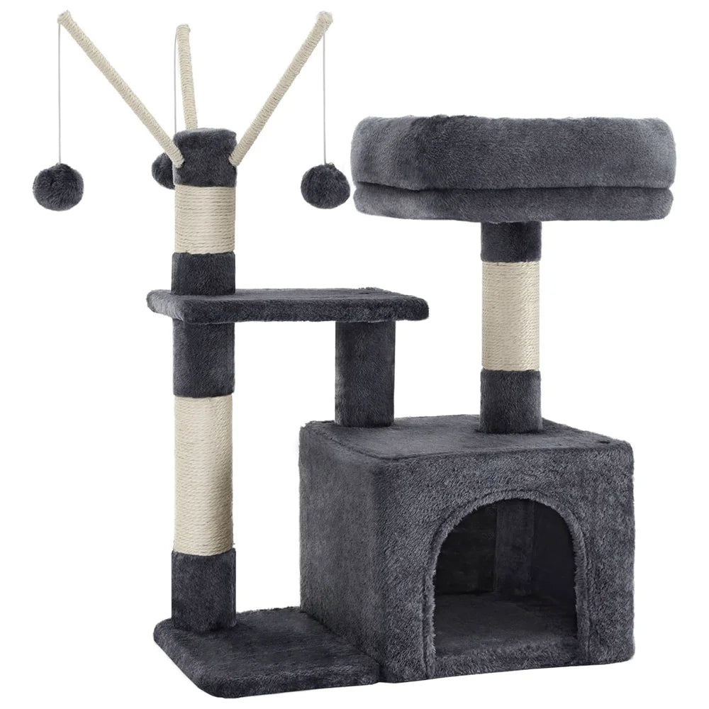 72 cm Cat Tree with Perch & Cosy Condo