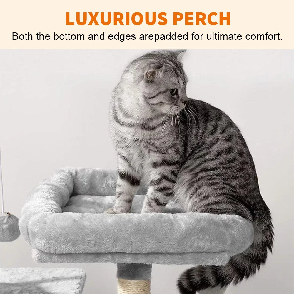72 cm Cat Tree with Perch & Cosy Condo