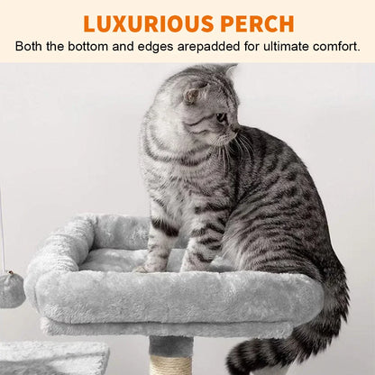 72 cm Cat Tree with Perch & Cosy Condo