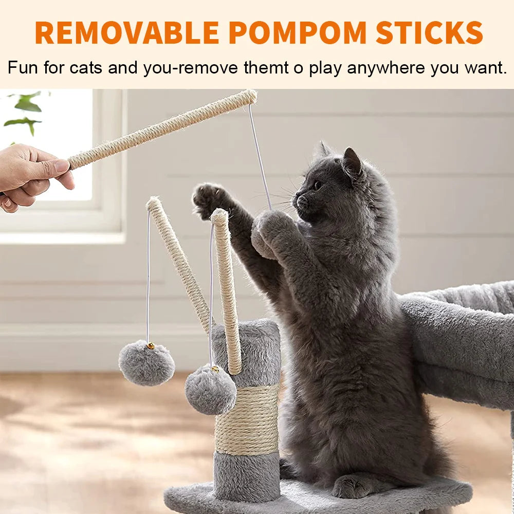 72 cm Cat Tree with Perch & Cosy Condo