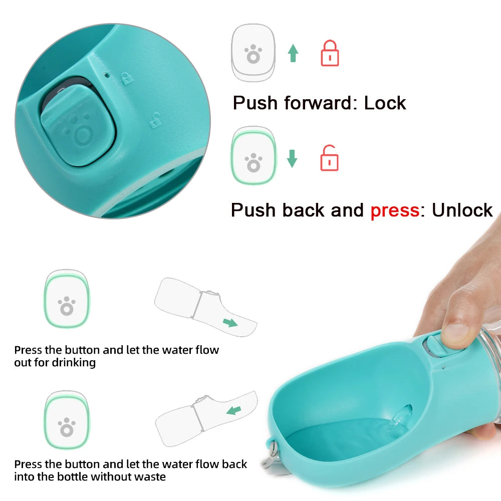 Pet Portable Water Bottle for Small/Large Dogs