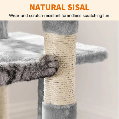 72 cm Cat Tree with Perch & Cosy Condo