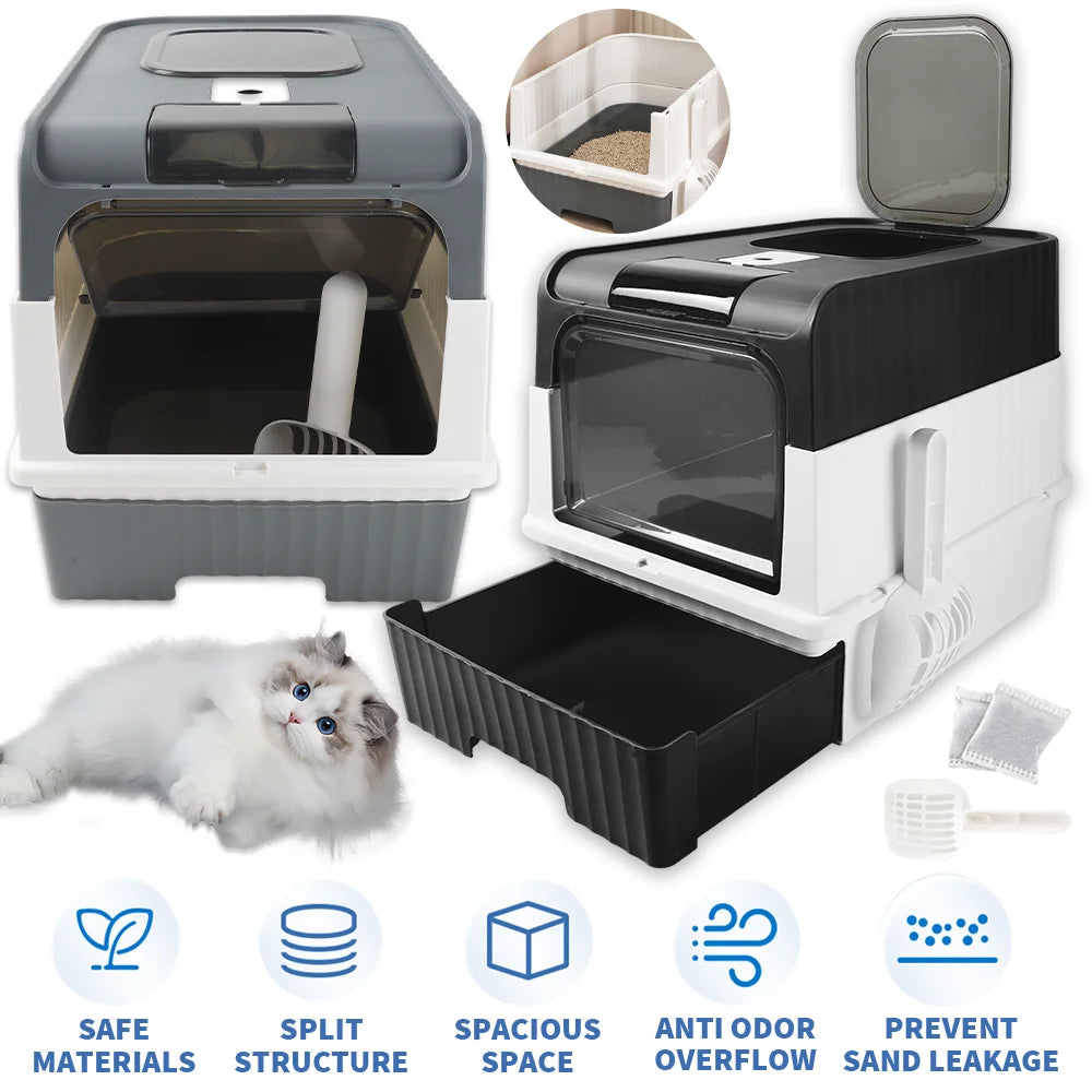 Cat Litter Box with litter scoop