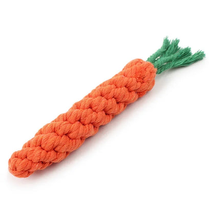 Dog Toys Carrot Knot Rope Ball Cotton Rope