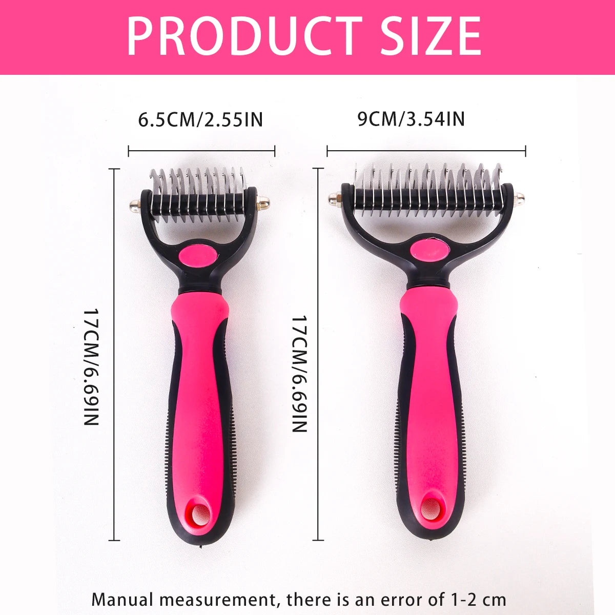 Professional Double-Sided Pet Dematting Comb