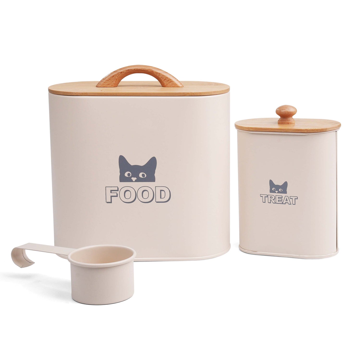 Cat Food Container with Lid & Scoop